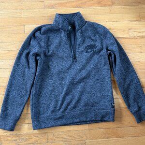 Roots Men’s Quarter Zip (M) Dark Grey